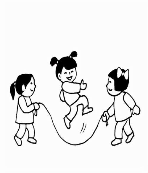童年游戏简笔画教程：简单几步教你画出童年回忆！