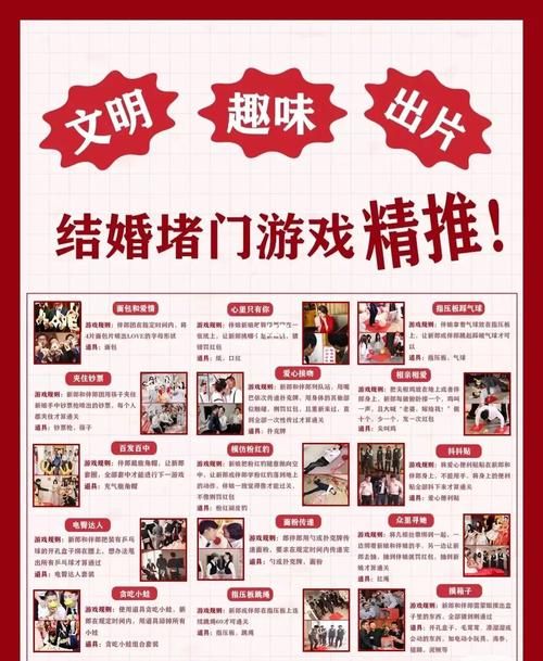 结婚小游戏大全：婚礼必备的互动小游戏都在这！