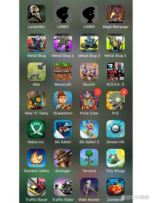 苹果经典游戏排行榜更新，哪款是你的最爱？