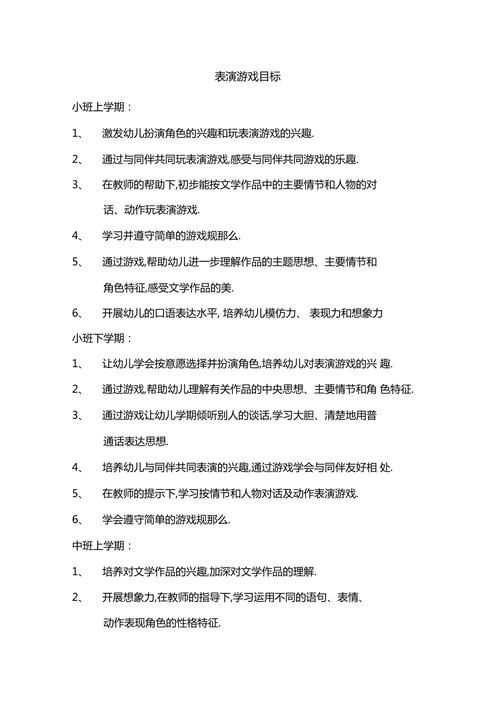 表演游戏的目标怎么定？这几个方法帮你快速上手！