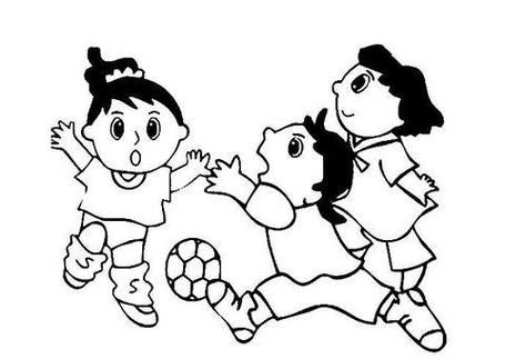 超可爱的小孩玩游戏简笔画，宝妈必备收藏！