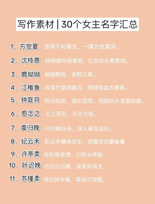 还在发愁游戏名字？唯美诗意的风格你值得拥有！