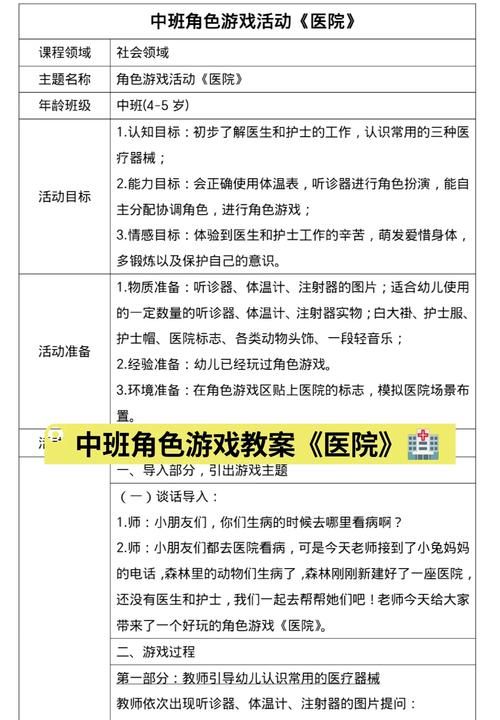 通过角色游戏医院反思:提升医疗服务的小技巧!