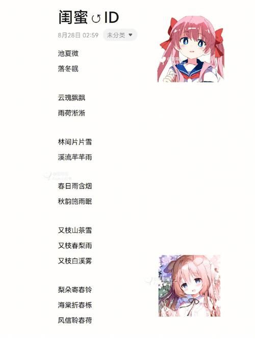 闺蜜游戏id可爱一点的有哪些？快来抄作业啦！