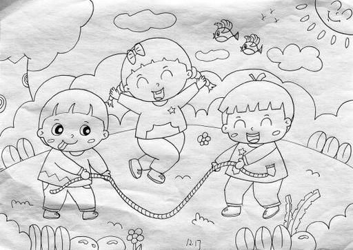 零基础学画我的游戏故事简笔画，快来试试吧！