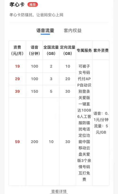 2023年移动4g资费标准详解流量通话套餐怎么选
