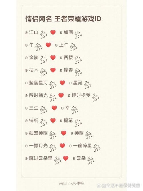 2023最火游戏英文情侣名字 浪漫双人游戏昵称推荐