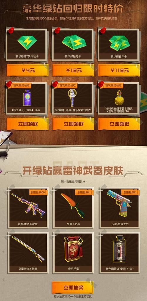 cf免费领取雷神福利 限时活动速来参与