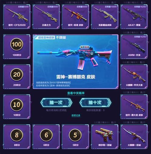 cf免费领取雷神福利 限时活动速来参与