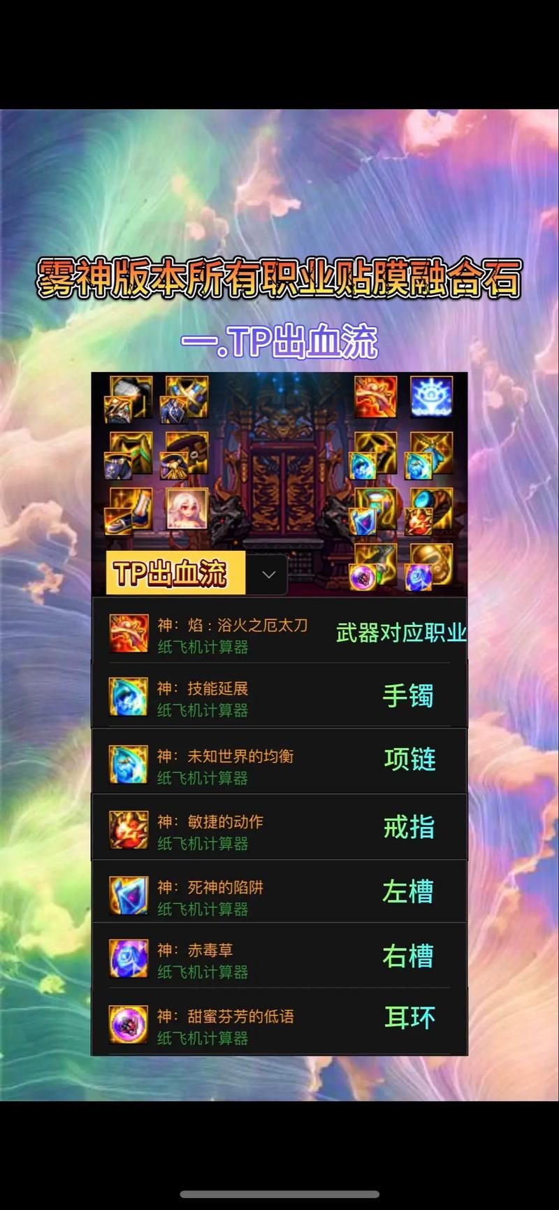 dnf净化女神殿装备推荐 高效刷图职业搭配