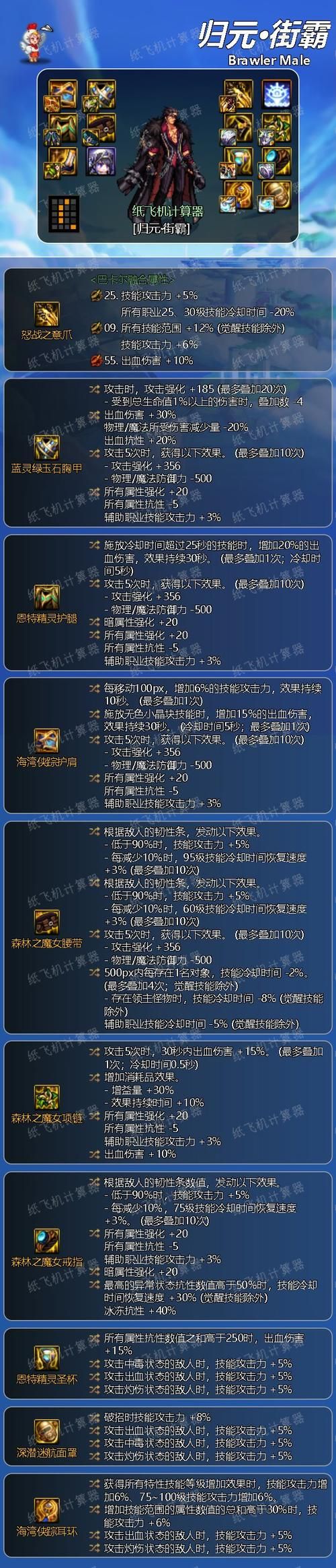 dnf男街霸技能加点推荐 新手必看攻略