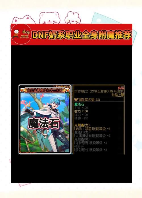 dnf男街霸装备附魔推荐 提升伤害的完美附魔方案