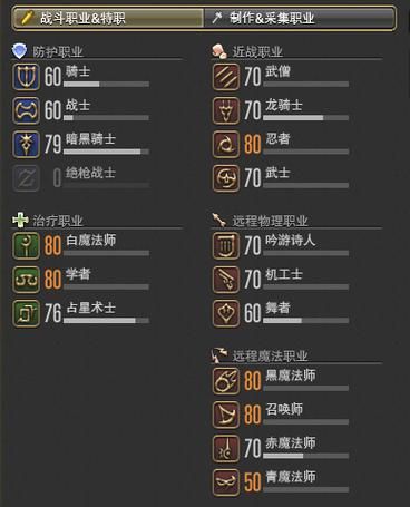 ff14职业介绍哪个强 各职业特点与上手难度解析