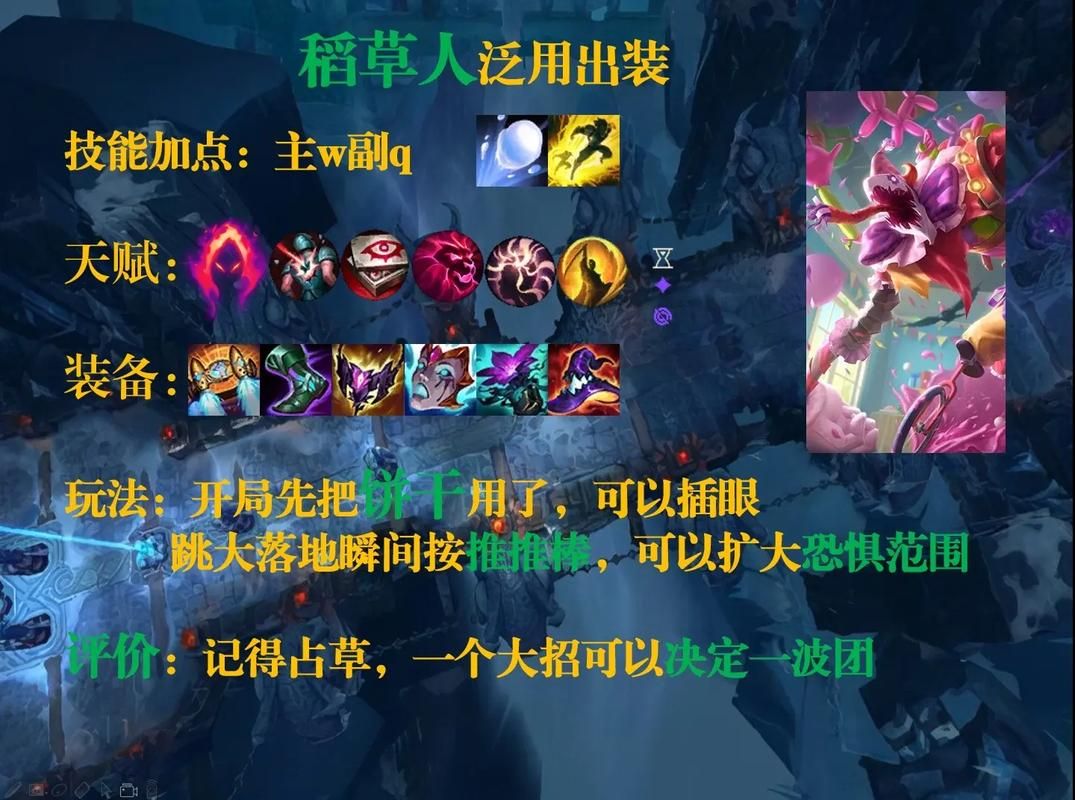 lol稻草人攻略 新手必看的技能连招与打法技巧