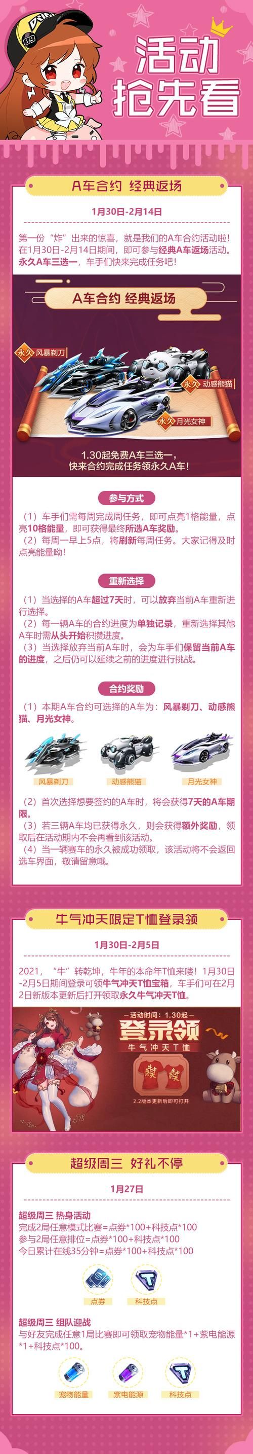 qq飞车复仇天使什么时候返场 最新消息来了