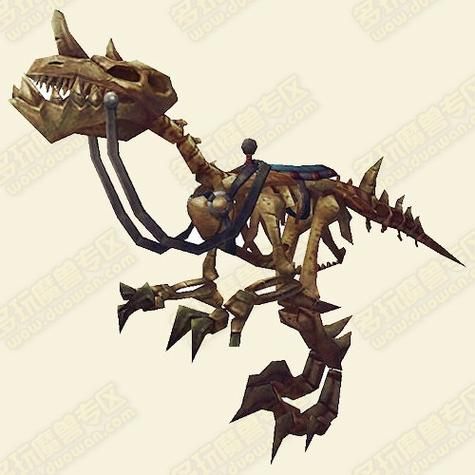 wow化石迅猛龙外观展示 迅猛龙化石坐骑好看吗