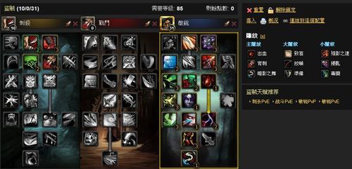 wow敏锐贼天赋搭配推荐 副本PVP两不误