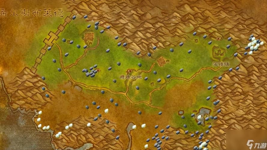 wow矿点分布图2024 快速找到稀有矿石位置