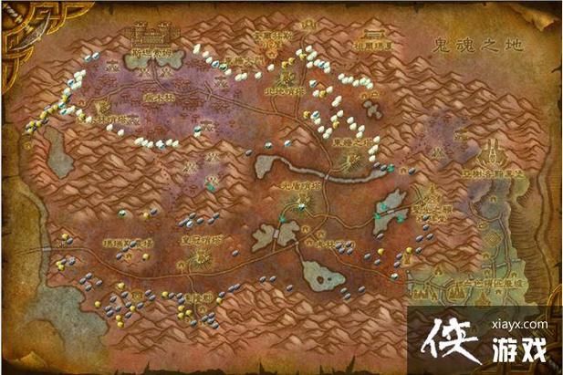 wow矿点分布图2024 快速找到稀有矿石位置