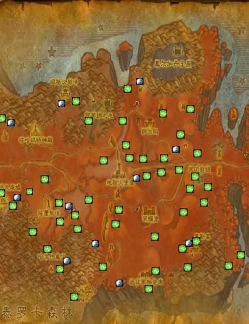 wow矿点分布图2024 快速找到稀有矿石位置