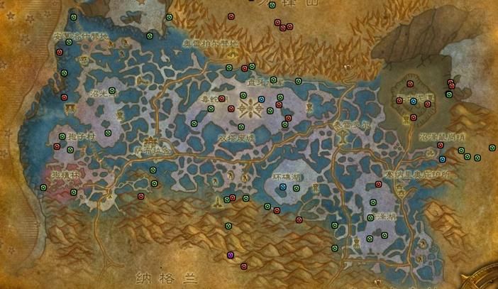 wow矿点分布图2024 快速找到稀有矿石位置