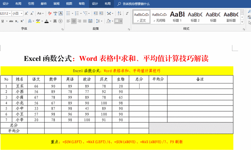 wps平均值公式步骤 教你一键算出平均数