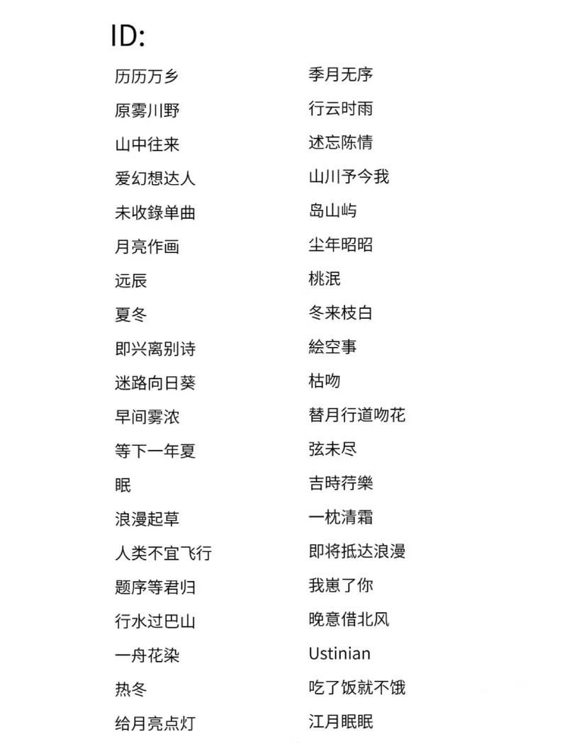 个性游戏角色名字推荐男生女生都能用