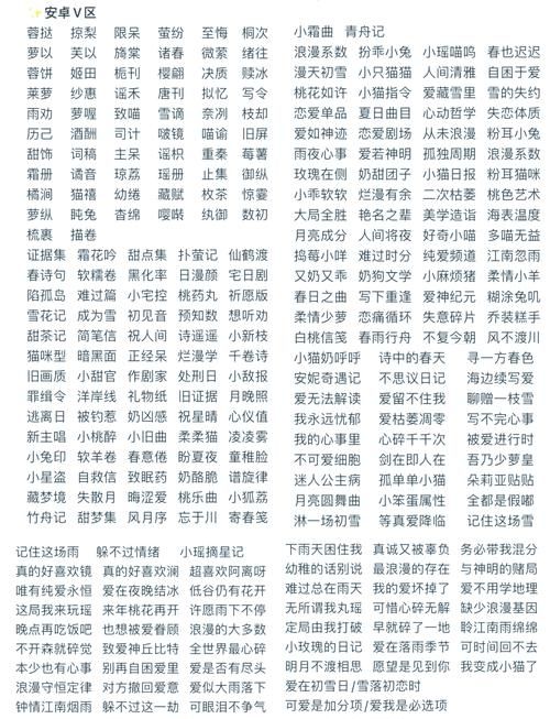 个性游戏角色名字推荐男生女生都能用