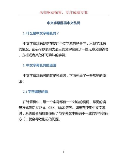 中文字幕乱码免费解码软件 完美解决字幕乱码问题