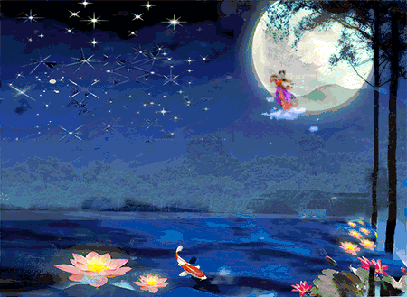 中秋节快乐表情包精选 嫦娥玉兔搞笑动图大全