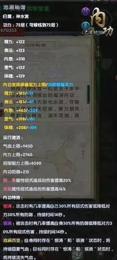 九阴真经4内属性怎么选 最强内功搭配攻略分享