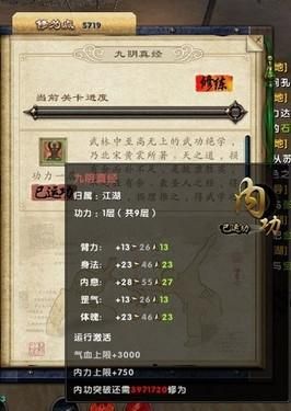 九阴真经武当四内属性选择 武当四内哪个最适合你