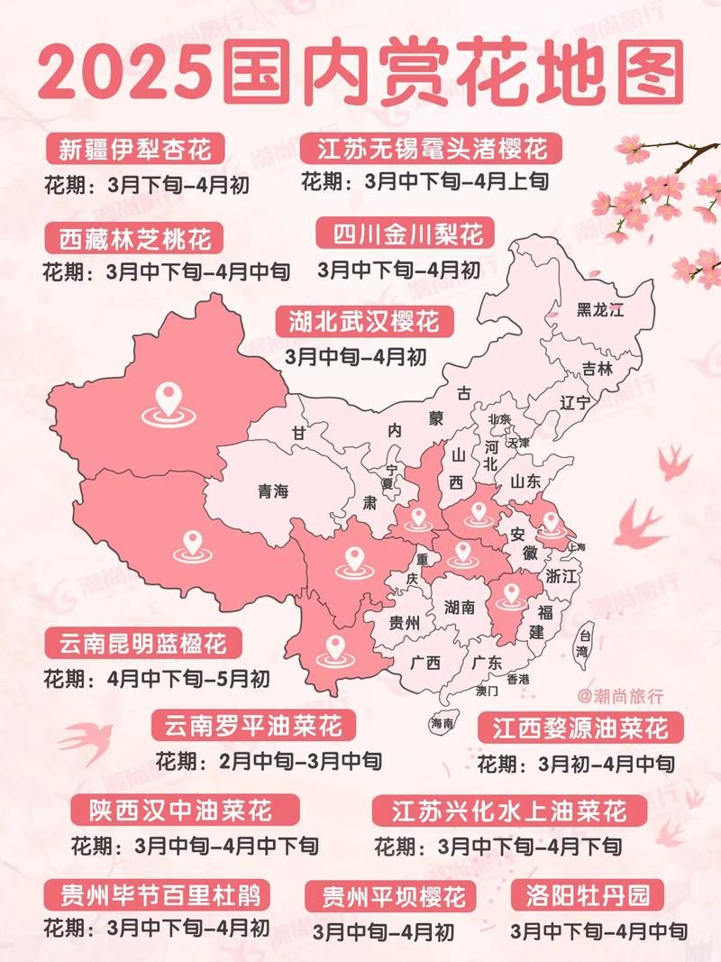 五一假期去哪玩全国赏花地图推荐热门打卡地