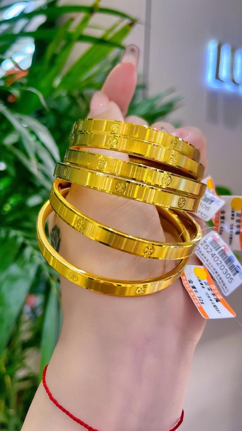 五周年纪念金手镯款式推荐经典又时尚