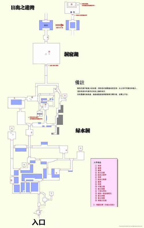 伊苏6绿水洞地图怎么走详细路线图分享