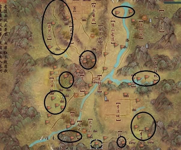 剑网三马驹刷新点分布图 高效抓马路线推荐