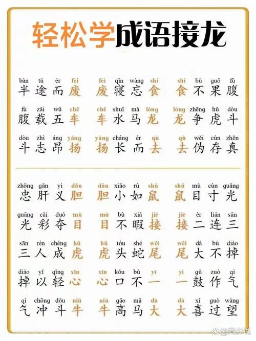 成语接龙一个顶俩教学 简单几步成为接龙高手