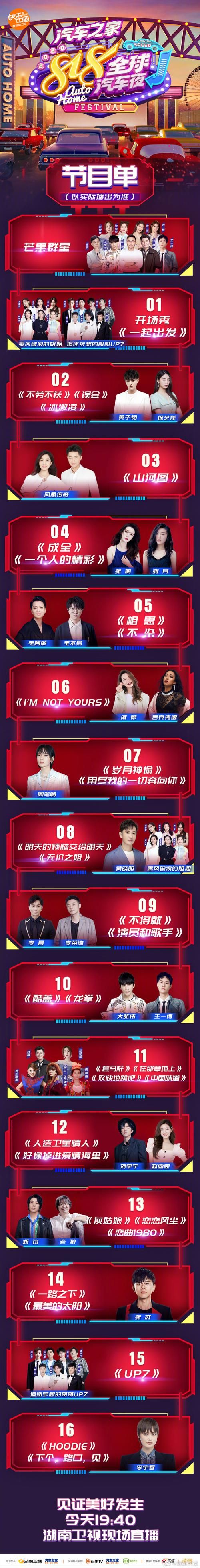 最新818晚会节目单出炉快来看看有哪些明星