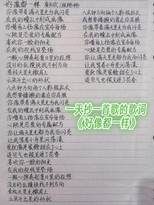 那首歌很好听歌词分享 这些经典歌词你都会唱吗