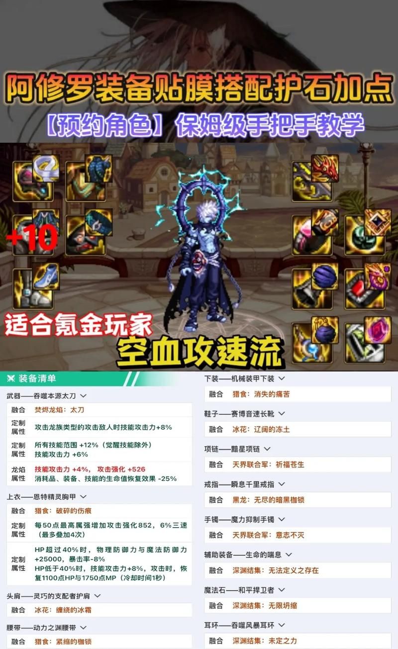 阿修罗穿什么装备毕业 后期最强装备搭配解析
