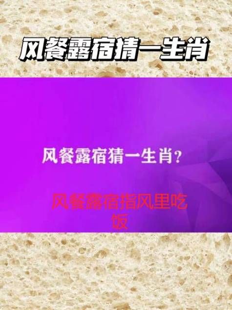 风餐露宿打一生肖你猜对了吗快来看