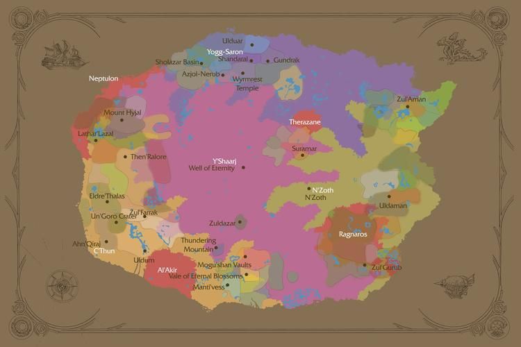 魔兽世界详细地图解析 探索艾泽拉斯全貌