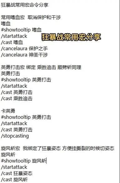 魔兽世界进战场宏怎么用 新手必备的实用宏命令分享