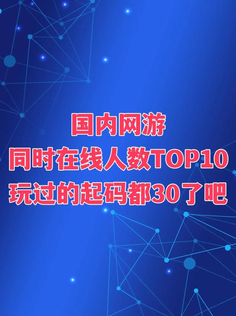 2023年网游在线人数排行榜前十名你玩过几个