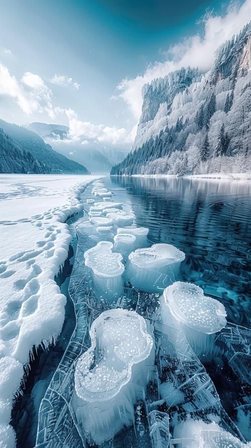 ice lakes冰湖奇观 探索世界上最美的冰冻湖泊