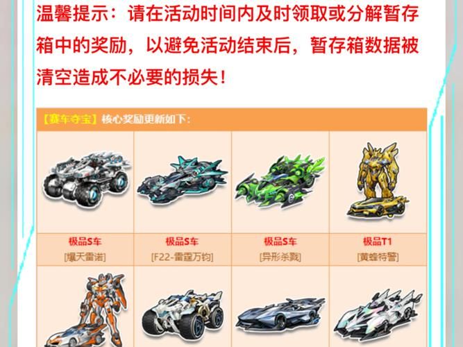 qq飞车s车大全s级赛车属性对比分析