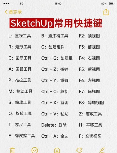 SketchUp7快捷键大全 提升建模效率的实用秘籍
