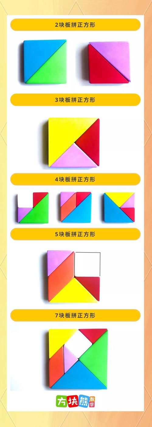 七巧板怎么拼正方形 图解步骤详细教学