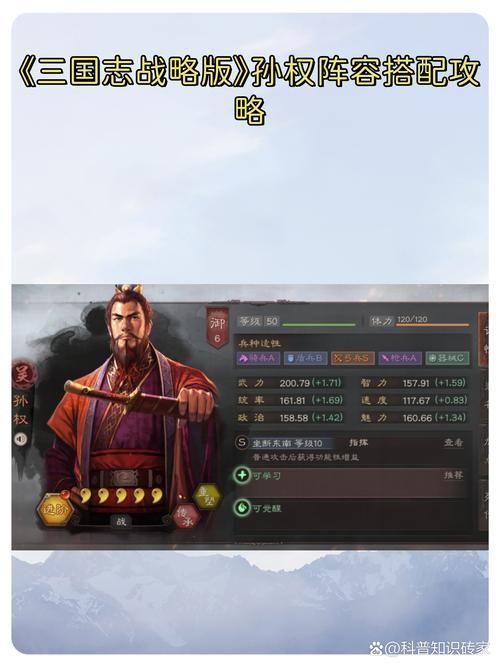 三国志战略版孙权战法选择 输出型孙权培养技巧