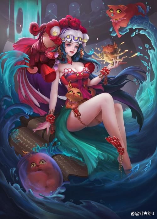 三国梦想女娲无惨图原画设计与创作过程